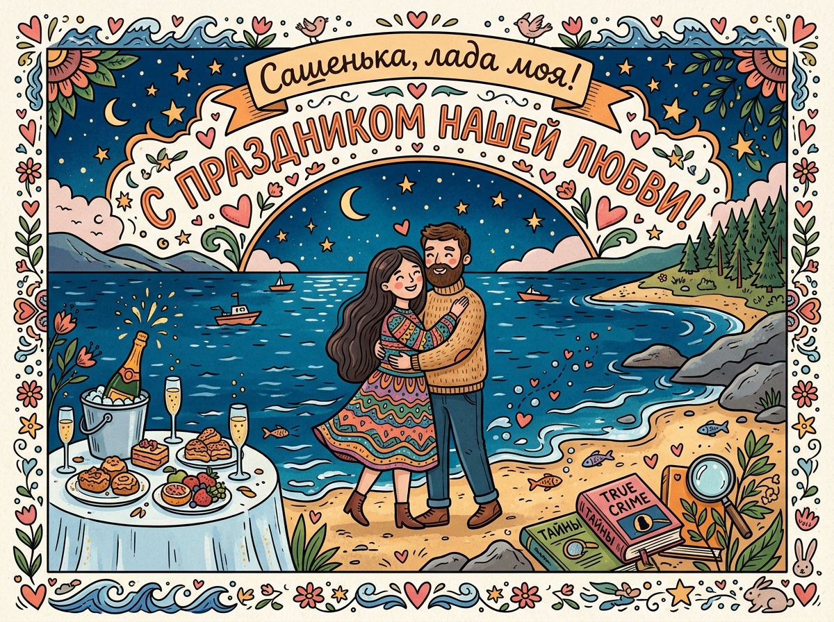 Открытка для Саша