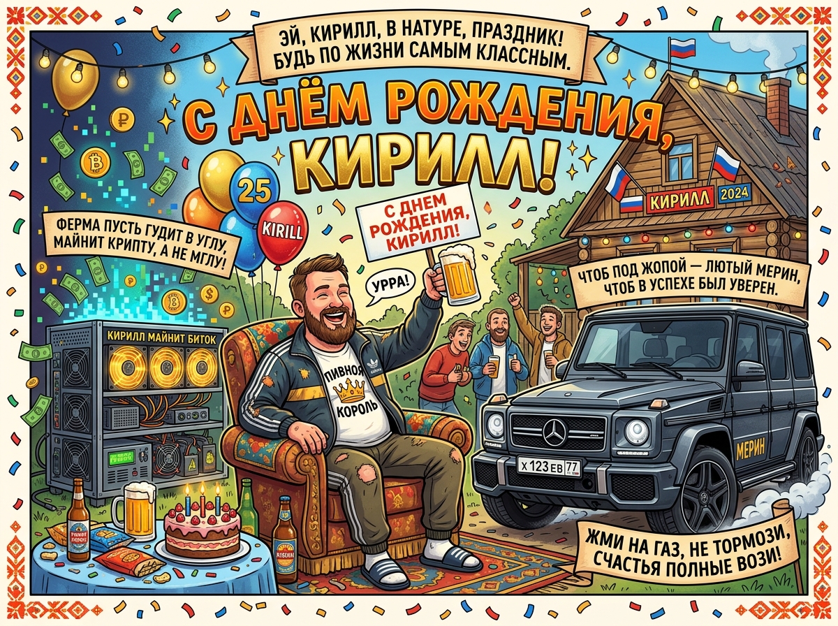 Открытка для Кирилл