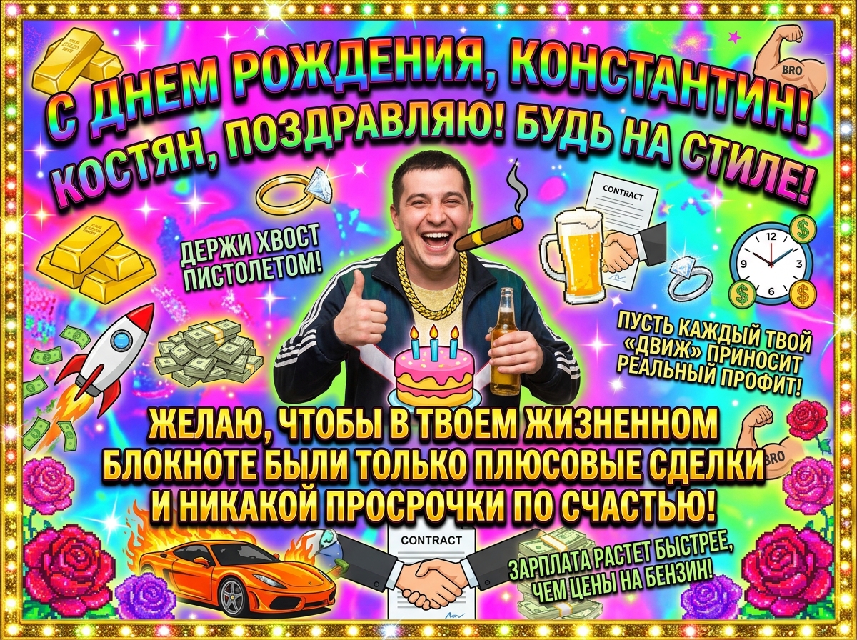 Открытка для Константин