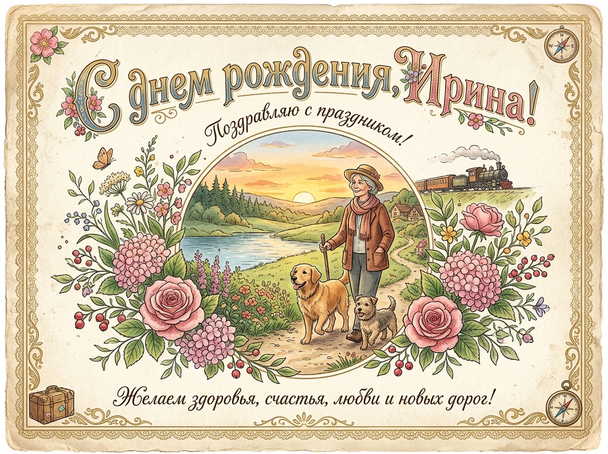 Открытка для Ирина