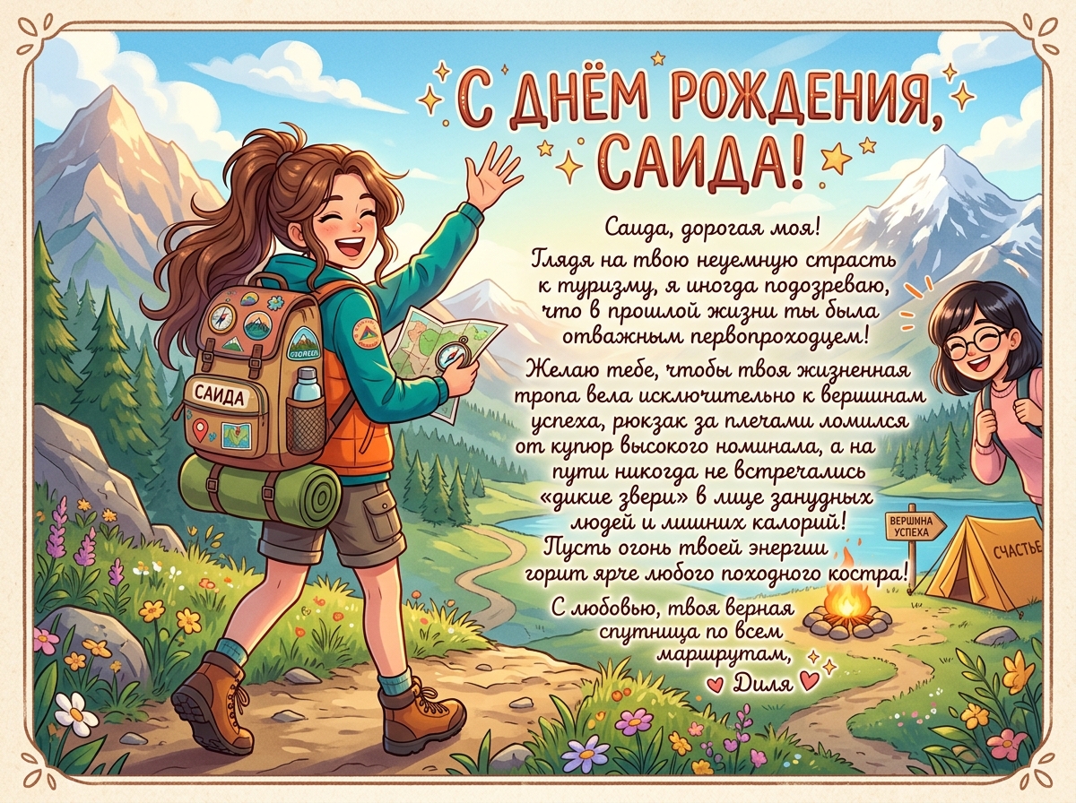 Открытка для саида
