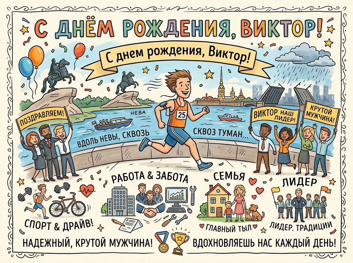 Открытка для Виктор