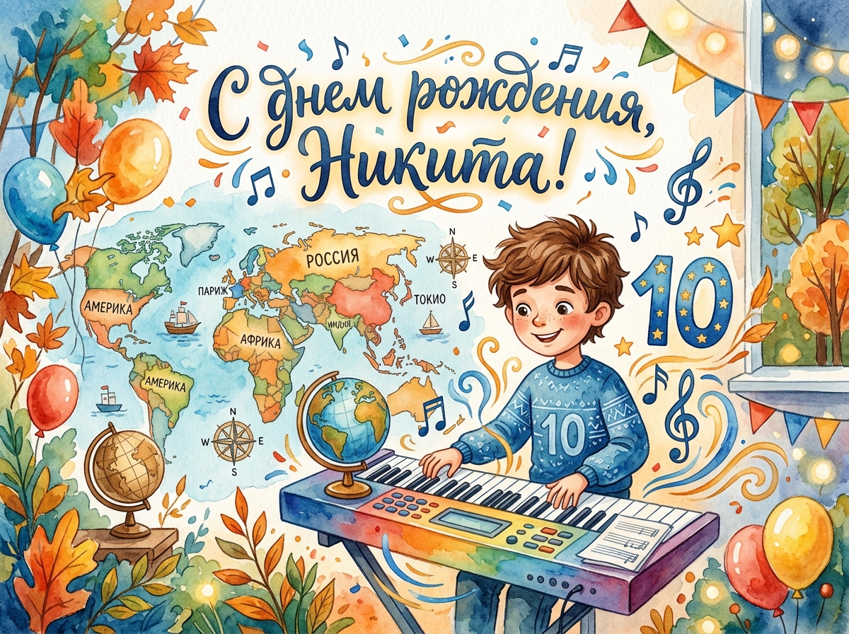 Открытка для Никита